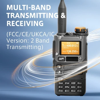 Портативная рация для взрослых UVK5, UVK6, 2-полосные радиостанции, 200-канальная портативная рация UHF VHF, портативное радио 5 Вт 21