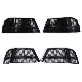 Автомобильные решетки на бампер Черные автомобильные сетчатые решетки слева направо для седана с откидным верхом 24