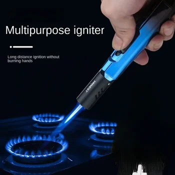 Ручка Turbo Jet Зажигалка с синим пламенем Аэрограф Кухонные принадлежности для приготовления пищи и курения Ветрозащитный барбекю Сварочный прикуриватель 21