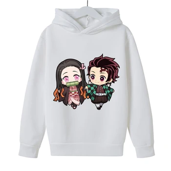 Детская толстовка с рисунком аниме для мальчиков и девочек, повседневный осенний пуловер для занятий спортом на открытом воздухе, harajuku, уличная одежда для бега трусцой 15