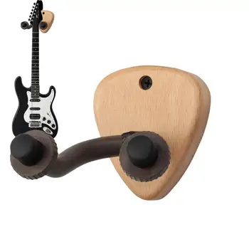 Гитарные настенные вешалки Подставка для скрипки Деревянный держатель для гитары Кронштейн Сверхмощное настенное крепление Гитарная вешалка для укулеле гитар 8