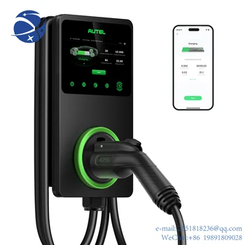 Автомобильная зарядная станция YYHC Autel Level 2 50A 12KW мобильное зарядное устройство WiFi Bluetooth DLB smart ev charger балансировка нагрузки на заказ 13