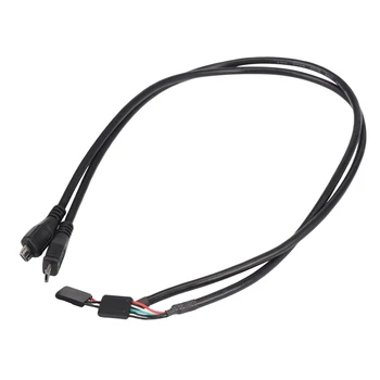 (4 комплекта) 50-сантиметровый 5-контактный разъем материнской платы К разъему Micro-USB-адаптера Dupont Extender Cable (5Pin / Micro-USB)