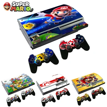 Наклейки Super Mario Bros PS3 1000 для игровой консоли Sony Playstation 3, Мультяшная красочная защитная пленка 4