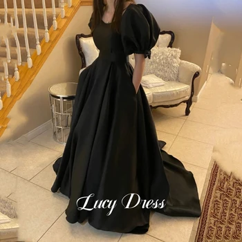 Lucy Line Длинное платье для вечеринки, элегантные роскошные праздничные платья знаменитостей, женские платья 2024 для вечеринок, женские атласные ретро-платья для выпускного вечера. 13