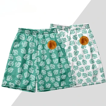 Костюм для косплея Animal Crossing Tom Nook leaf с 3D принтом, повседневные пляжные шорты, мужские быстросохнущие короткие штаны в стиле хип-хоп, повседневные брюки 20