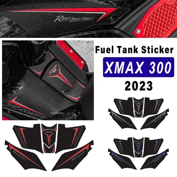 XMAX300 2023 Аксессуары Наклейка на Топливный Бак Мотоцикла для Yamaha Матовые Нескользящие Наклейки Защита От краски X-MAX300 XMAX 300 19