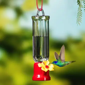 Кормушки для колибри Пластиковые Прозрачные Съемные подвесные кормушки для птиц с подвесными проводами Садовые принадлежности на открытом воздухе 21