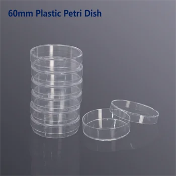 10ШТ 60 90 150 мм Пластиковые стерильные чашки Петри Чашка для культивирования бактерий чашка для культивирования клеток Посуда для школьных биологических экспериментов 7