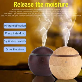 Деревянный Ароматический Диффузор Увлажнитель Воздуха cool mist Air Диффузор Очиститель Воздуха увлажнитель для спальни | увлажнители воздуха для комнаты (многоцветные)
