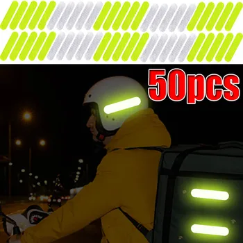 Светоотражающие наклейки для мотоциклов, лента, Защитные отражающие полосы, Светоотражатели высокой видимости, Предупреждающие знаки, Автоаксессуары