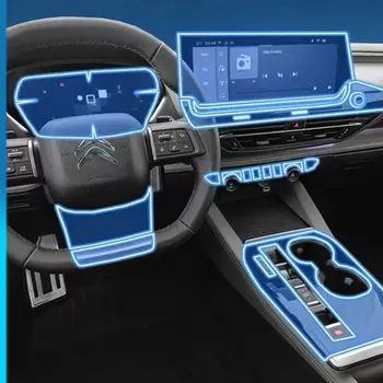 Защитная пленка из ТПУ для CITROEN C5 X/Hybrid 2022 2023 Аксессуары для защиты экрана автомобиля от царапин