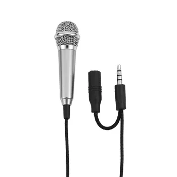 Портативный студийный стереомикрофон 3,5 мм, мини-микрофон для караоке KTV, аксессуары для автомобильных телефонов, Микрофон небольшого размера 13