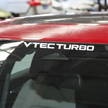 VTEC TURBO Viny Наклейка на лобовое стекло автомобиля Наклейка для Honda Civic Fit Jazz JDM Typer R Аксессуары Автомобили для укладки автомобилей 12