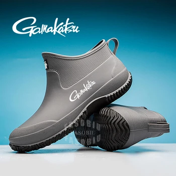 Gamakatsu/ Зимние мужские уличные нескользящие походные ботинки Shaxi, непромокаемые ботинки для рыбалки, Садовая рабочая обувь, прочная водонепроницаемая обувь для рыбалки 23