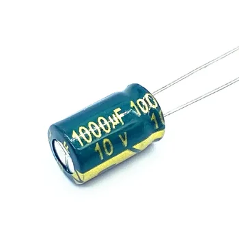 20 шт./лот 10 В 1000 МКФ Низкоомный высокочастотный алюминиевый электролитический конденсатор размером 8X10 1000 МКФ 10 В 1000 мкф 20% 16
