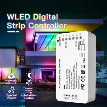 Контроллер полосы WLED LED Lighs Более 100 динамических режимов освещения Умный дом DIY WiFi APP Control 800 микросхем RGB RGBW Концентратор не нужен 4