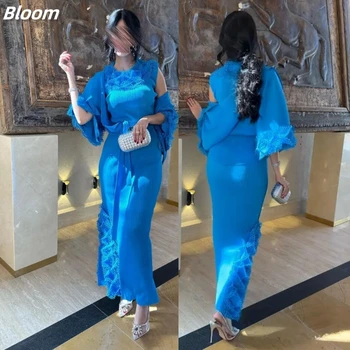 Платья для выпускного вечера Bloom в стиле ретро из высококачественного шифона с драпировкой в виде русалки, вечерние платья для женщин 20 18