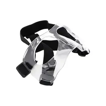 Регулируемый спортивный шлем для носа, защитный щиток для лица, эластичный ремешок для защиты от столкновений, Защитная защита для носа, прозрачная спортивная маска для лица, футбольный мяч 18