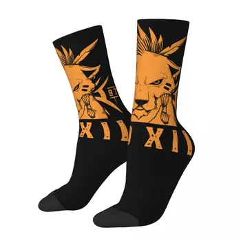 Хип-хоп Ретро Красные XIII сумасшедшие мужские носки Унисекс Final Fantasy XIV Игра Harajuku Бесшовные носки с принтом Funny Happy Crew в подарок мальчикам 15