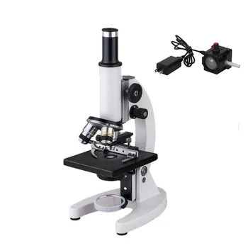100X-1250X Монокулярный биологический микроскоп со светодиодной подсветкой, подарок на День рождения для детей 23