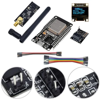 Компактный и мощный дисплей OpenDTU For Hoymiles DIY Kit ESP32 SSD1306 и антенна NRF24L01 для эффективного мониторинга фотоэлектрических модулей 12