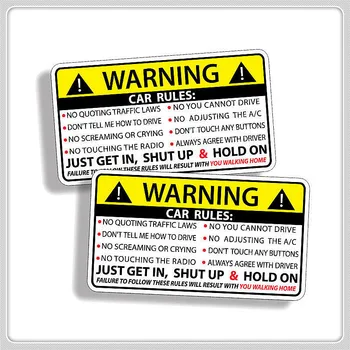 10x6 см Правила предупреждения о безопасности автомобиля Наклейка ПВХ Авто Наклейка для suzuki vw chevrolet lacetti hyundai creta 11
