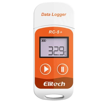 Elitech RC-5 + PDF USB-регистратор температурных данных Многоразовый рекордер 32000 точек для охлаждения, транспортировки по холодовой цепи 20