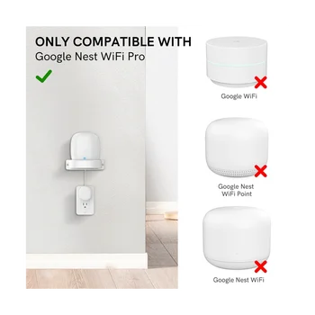 Для Google Nest WiFi Pro Настенный монтажный кронштейн, интеллектуальный динамик, настенный кронштейн для хранения, 1 шт. 19