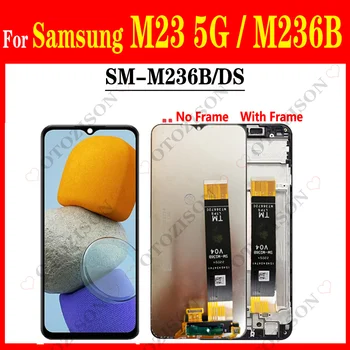 6,6 дюймов Для SAMSUNG Galaxy M23 5G M236B ЖК-Дисплей С Рамным Дисплеем SM-M236B/DS Замена Сенсорного экрана Дигитайзера В сборе