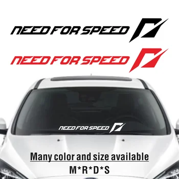 Наклейка Need for Speed JDM Racing на переднее Заднее лобовое стекло, бампер, Креативный Солнцезащитный крем, Водонепроницаемые автомобильные наклейки, ПВХ 12