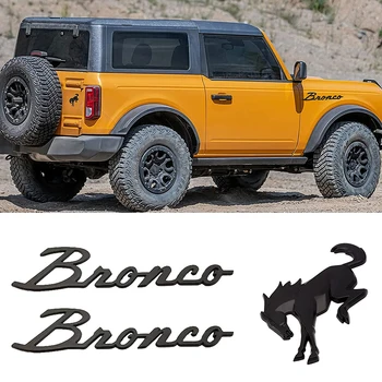 3D Наклейки Эмблемы для Bronco Наклейка на Крыло Хвостовая Этикетка Буквы Значок для Ford Bronco 2021 2022 2023 Спортивные Аксессуары Bronco 12