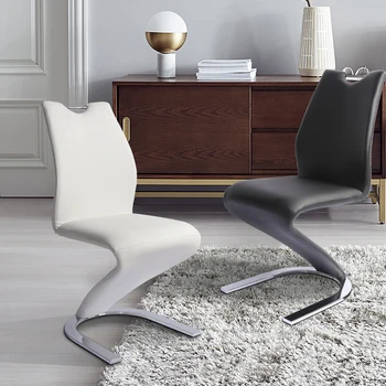 Современная простота и свет, роскошные обеденные стулья, дизайнерский стул со спинкой, креативная мебель для стульев в форме русалки 18