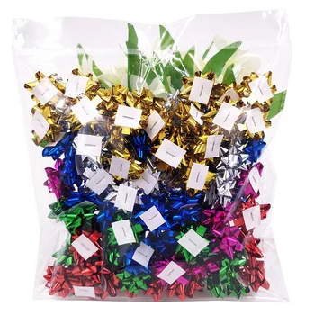 120 Штук 1 дюймовая Рождественская подарочная коробка со звездчатыми цветами, украшенная Звездчатыми цветами, упакованная Звездчатыми цветами 6