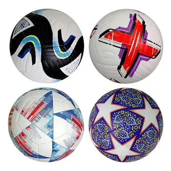 Футбольный мяч размером 5, спортивный мяч из искусственной кожи с бесшовной строчкой, матч-мяч для игровых тренировок, игр в помещении и на открытом воздухе 23
