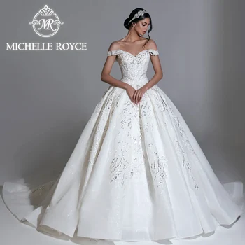 Мишель Ройс Бальное платье Свадебные платья для женщин 2024 Королевское Расшитое блестками Феерическое Экстравагантное свадебное платье Vestidos De Novia 20