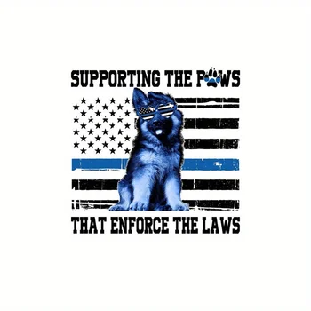 Наклейка на автомобиль Виниловая Наклейка с собакой K-9, полицейская поддержка, синяя линия, Рабочая Немецкая овчарка, офицерская наклейка для маскировки следов s Blo 1
