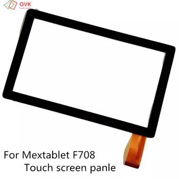 Черный 7-Дюймовый Новый Для Mext Tablett F708 Детский Планшетный ПК Емкостный Сенсорный Экран Дигитайзер Сенсор Внешняя Стеклянная Панель F708 10