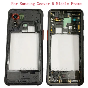 Средняя рама Центральное шасси Корпус телефона для Samsung Xcover 5 G525 G525F G525N Запчасти для ремонта крышки рамы 7