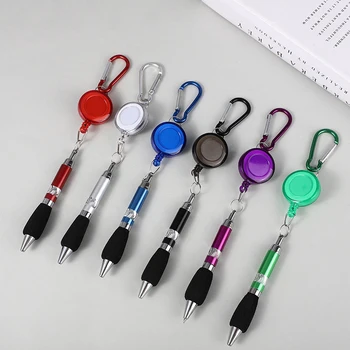 Кольцо с пряжкой, шнурок, канцелярские принадлежности, Выдвижная цепочка для ключей, шариковая ручка, нейтральная ручка, ручка с пряжкой, инструменты для письма