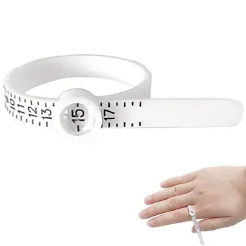 Инструмент для измерения кольца Ring Sizer Измерительный Инструмент Для измерения Размера пальца С увеличенным Окошком 1-17 US Rings Size Ювелирные Инструменты.