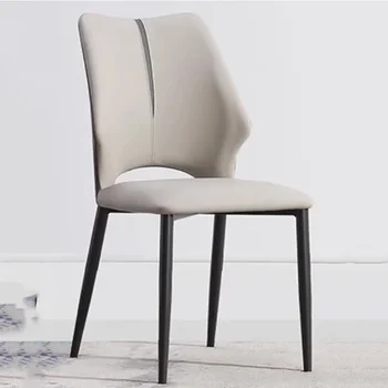 Скандинавские Современные обеденные стулья Эргономичный дизайн, кресло для отдыха в спальне, Металлическая офисная мебель для геймеров, Уличная мебель Sillas De Oficina 15