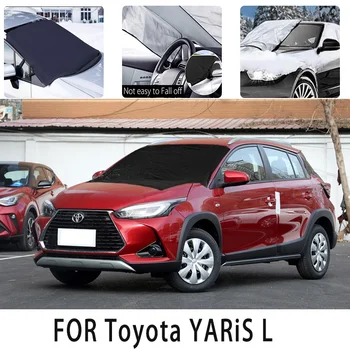 Автомобильный снежный чехол передний чехол для Toyota YARiS L авто теплоизоляция солнцезащитный козырек Антифриз защита от ветра и замерзания автомобильные аксессуары 17