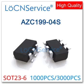 LoCNService 1000PCS 3000PCS AZC199-04S SOT23-6 Сделано в Китае Высокое качество ESD AZC199 13
