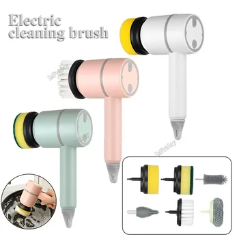 Электрическая чистящая щетка Power Spin Scrubber Бытовая Чистящая щетка для кухни, мытья посуды, Ванной, туалета, средства для мытья окон