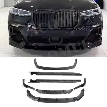 Обвес из Углеродного Волокна для BMW X7 G07 M Sport 2019-2021 Передняя Кромка Боковые Юбки Перекидные Панели Задний Диффузор Разветвители Задний Спойлер