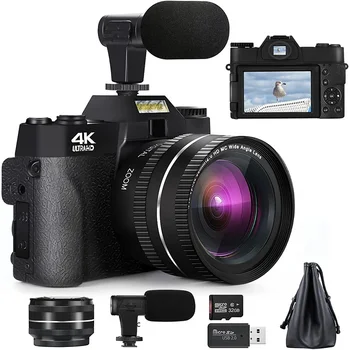 G-Anica48MP Цифровая камера Камера для видеоблогинга 4K Видеокамера для YouTube с WiFi 3 