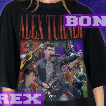 Винтажная футболка Алекса Тернера, вокалист Певец Дэвид Фан, ретро-свитер 90-х, мерч