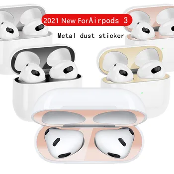 1-10 Для Apple Airpods Pro 3 Металлическая пылезащитная наклейка, Пылезащитная пленка для наушников Airpod, чехол для аксессуаров, защита от грязи 23