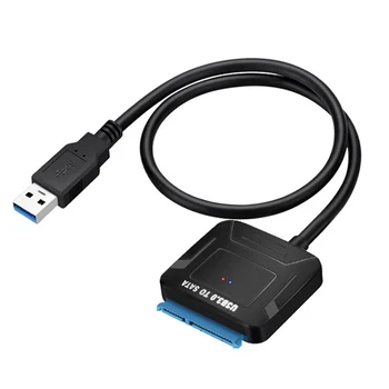 Кабель-адаптер USB-SATA 22-контактный кабель SATA III-USB Кабель-конвертер жесткого диска для 2,5-3,5-дюймового внешнего жесткого диска SSD 8